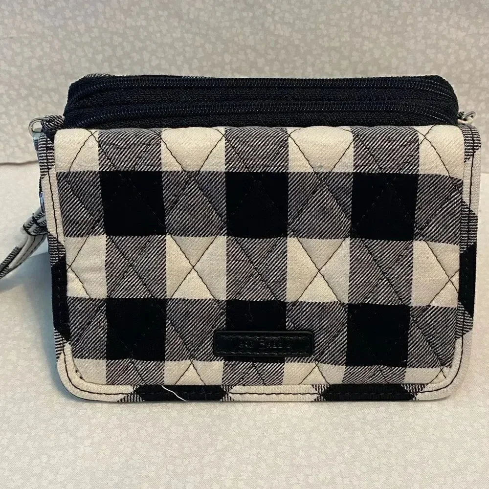 Vera Bradley 3-in-1 Crossbody in Pearl Buffalo Check
